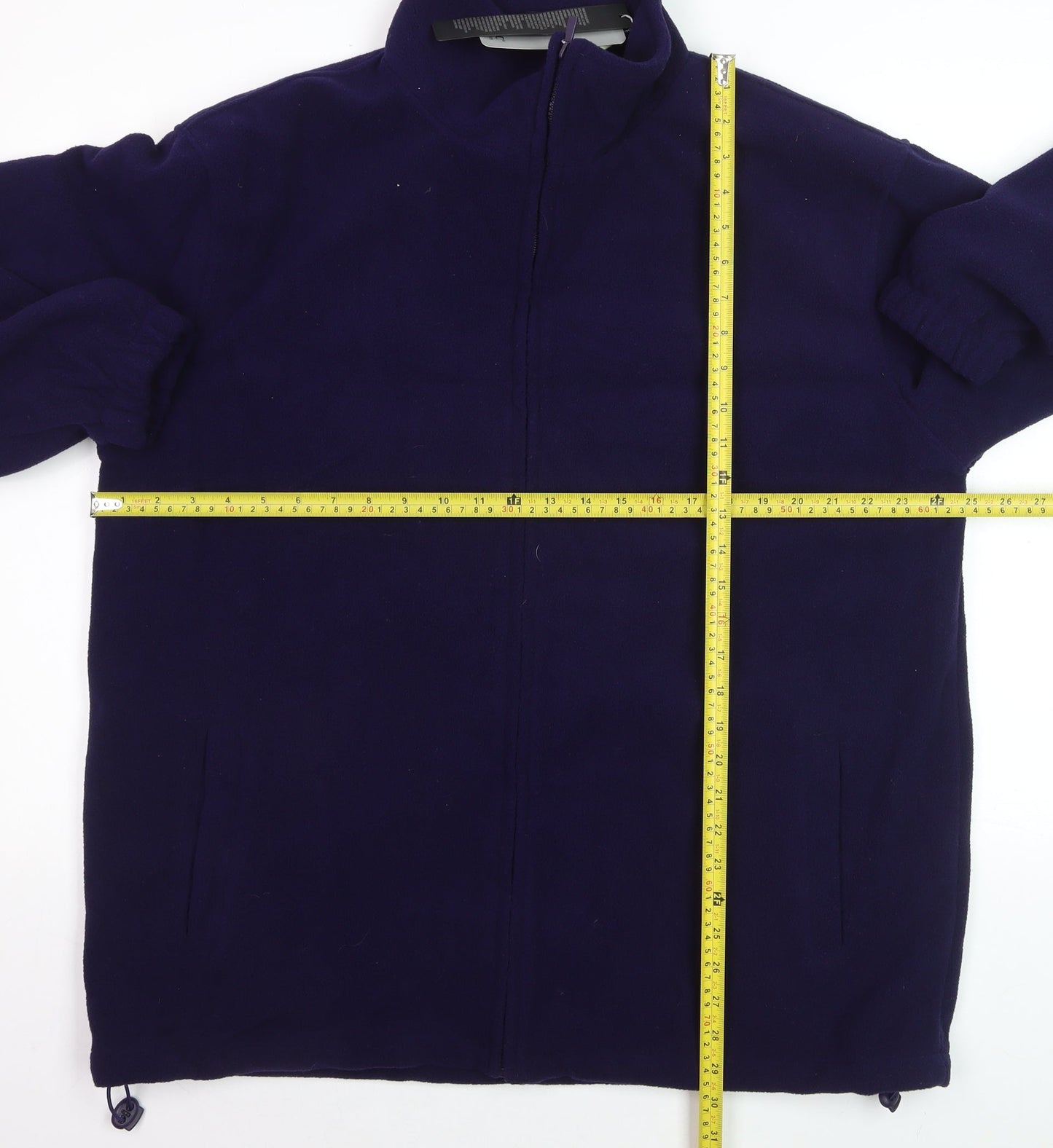 JBC Men’s Blue Full Zip Fleece Sweatshirt Jacket L