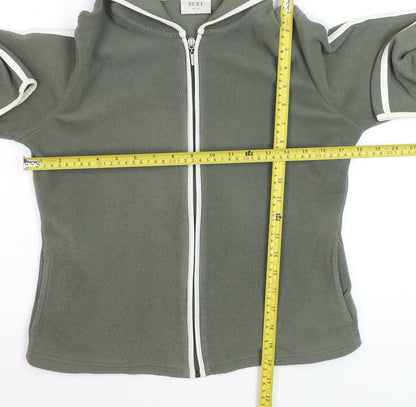 Next Women’s Green Full Zip Fleece Hoodie UK 10