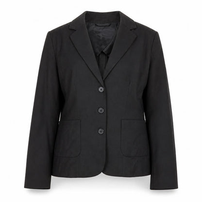 Milano Women Black Size 10 Classic Single-Breasted Blazer