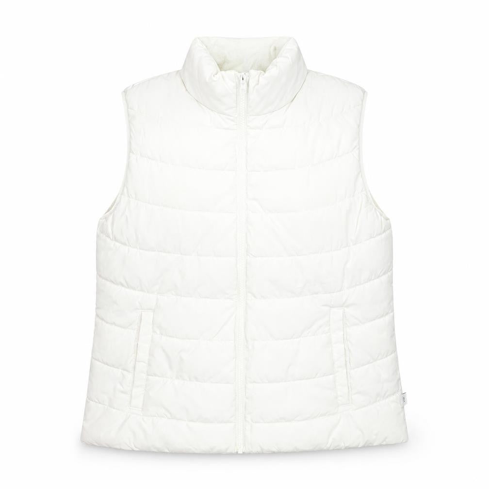 Gap Women’s White Puffer ColdControl Waistcoat Size S