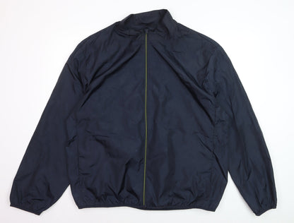 Tu Men Blue 2XL Lightweight Polyester Windbreaker Jacket