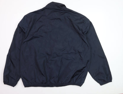 Tu Men Blue 2XL Lightweight Polyester Windbreaker Jacket