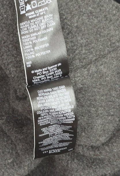 Marks and Spencer Women’s Black Long Hooded Puffer Coat Size 10