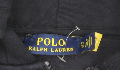 Ralph Lauren Men’s Navy Blue Full Zip Hoodie XL Cotton Fleece