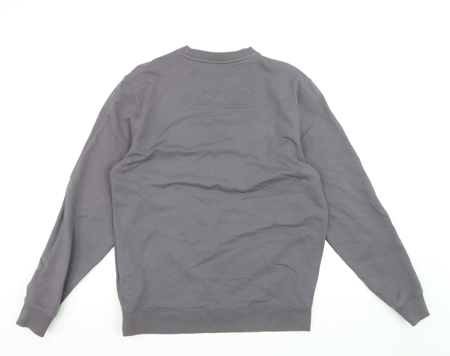Weekend Offender Men's Grey Regular Fit Cotton Crew Neck Sweatshirt M