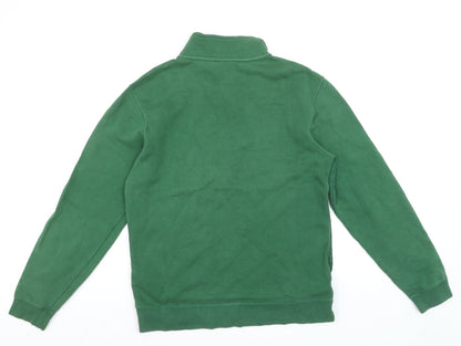 Nike Men’s Green 1/2 Zip Fleece Sweatshirt Small Regular Fit