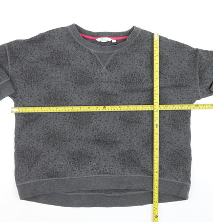 Boden Women Grey Pullover Sweatshirt L Soft Textured Casual Wear