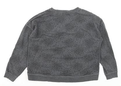 Boden Women Grey Pullover Sweatshirt L Soft Textured Casual Wear