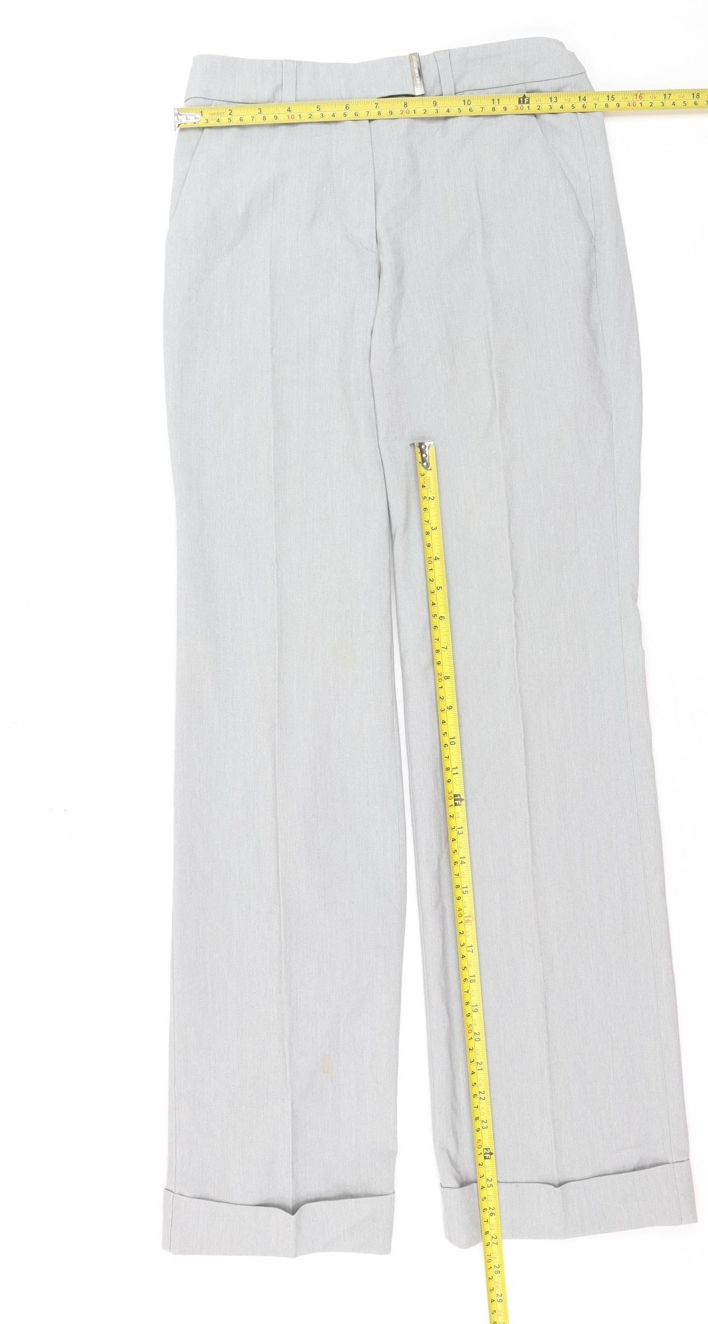 Versace Jeans Couture Women's Grey Slim Fit Trousers Size 12