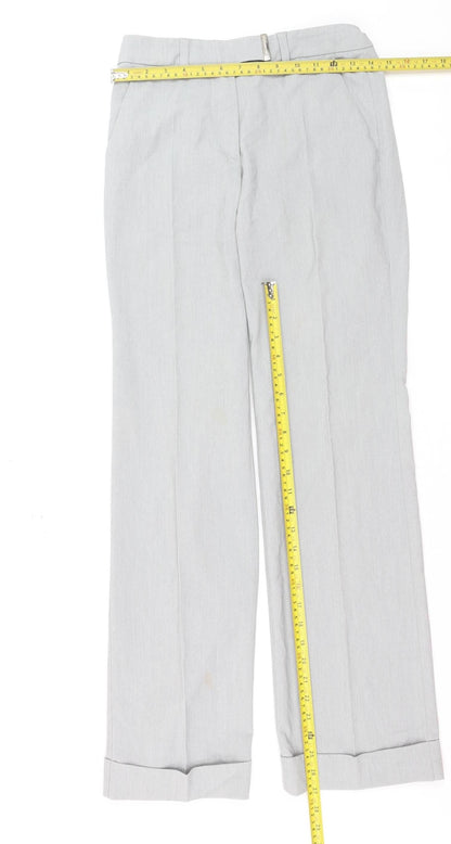 Versace Jeans Couture Women's Grey Slim Fit Trousers Size 12