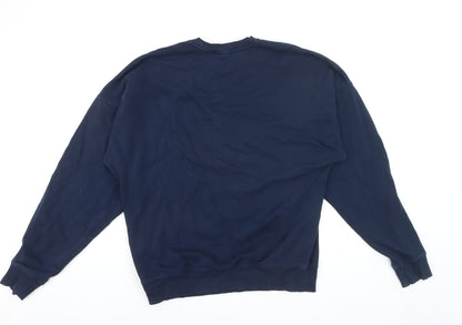 Gymshark Mens Navy Blue Crew Neck Pullover Sweatshirt S
