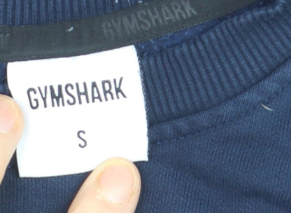 Gymshark Mens Navy Blue Crew Neck Pullover Sweatshirt S