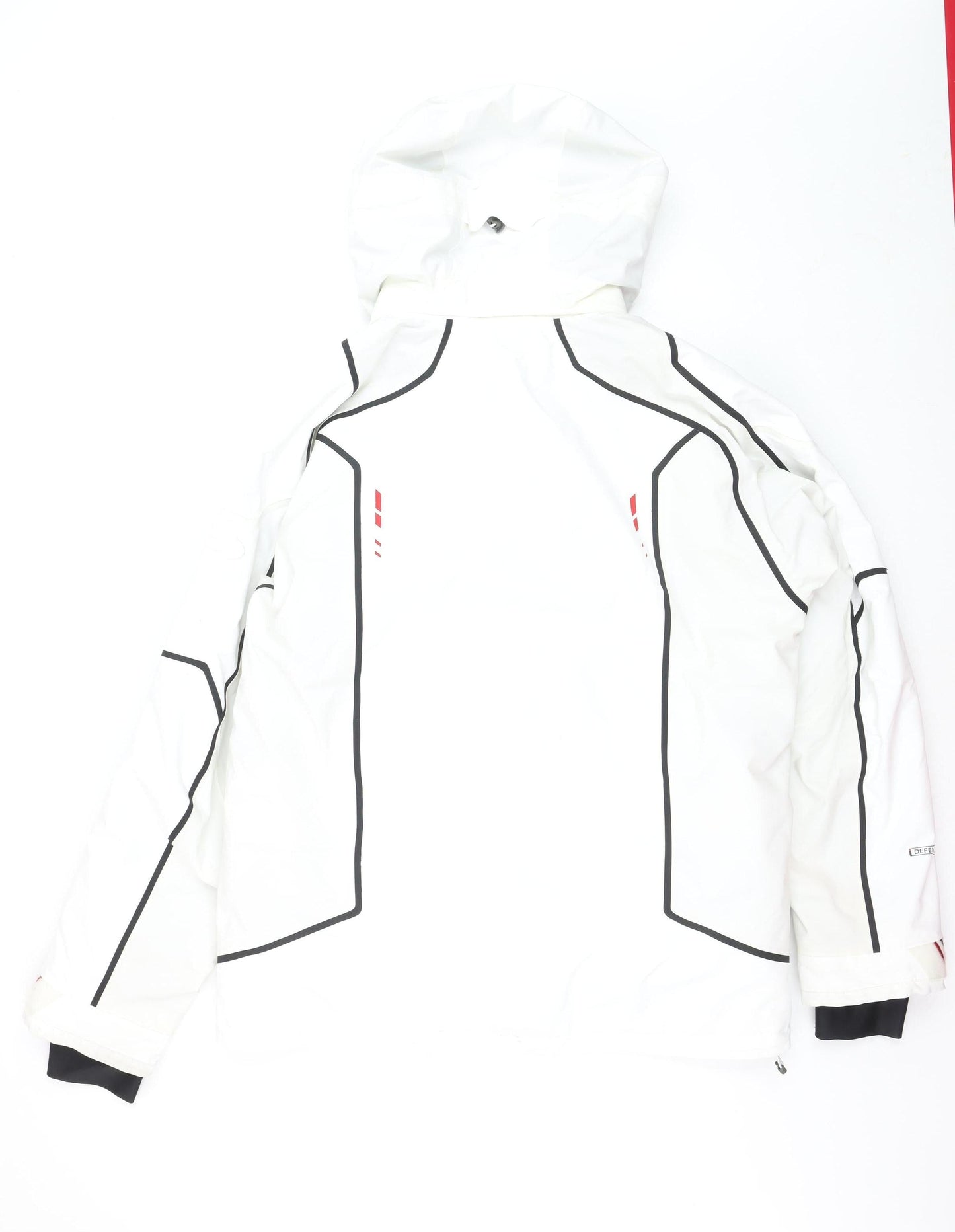 Eider Men's White L Waterproof Ski Jacket Hooded Insulated Lined