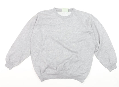 Wrangler Mens Grey Small Crew Neck Pullover Sweatshirt Classic Style