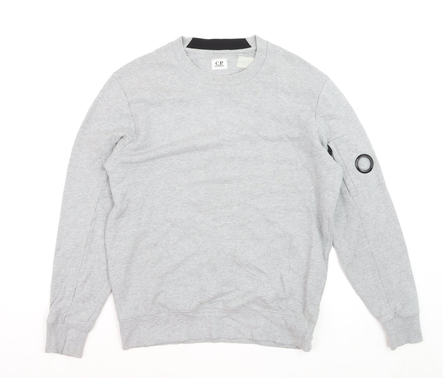 C.P. Company Men's Grey Crew Neck Sweatshirt M Cotton Casual