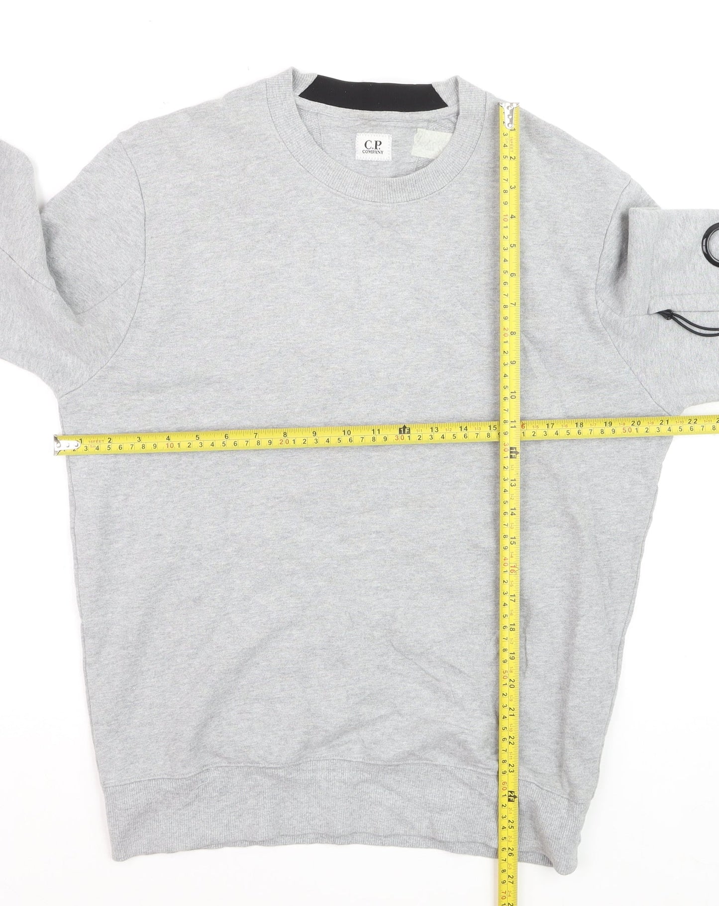 C.P. Company Men's Grey Crew Neck Sweatshirt M Cotton Casual