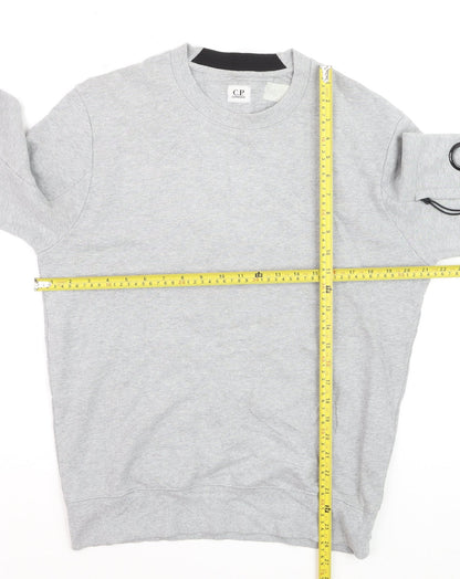 C.P. Company Men's Grey Crew Neck Sweatshirt M Cotton Casual