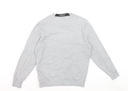 C.P. Company Men's Grey Crew Neck Sweatshirt M Cotton Casual