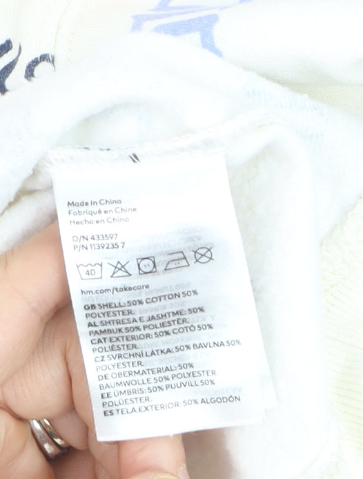 H&M Boys Multicoloured Coca-Cola Graphic Pullover Sweatshirt XXS