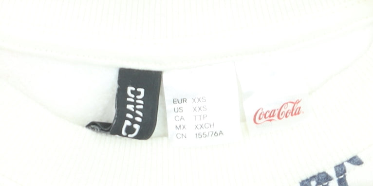 H&M Boys Multicoloured Coca-Cola Graphic Pullover Sweatshirt XXS