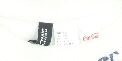H&M Boys Multicoloured Coca-Cola Graphic Pullover Sweatshirt XXS