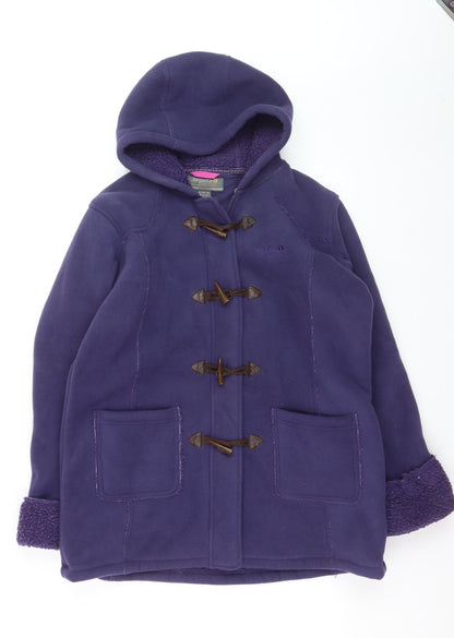 Regatta Women's Purple Fleece Mid-Length Duffle Coat Size 18