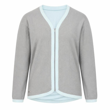 Adidas Womens Grey Full Zip Knit Jumper Cardigan Size M