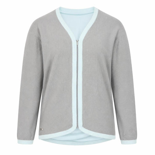 Adidas Womens Grey Full Zip Knit Jumper Cardigan Size M