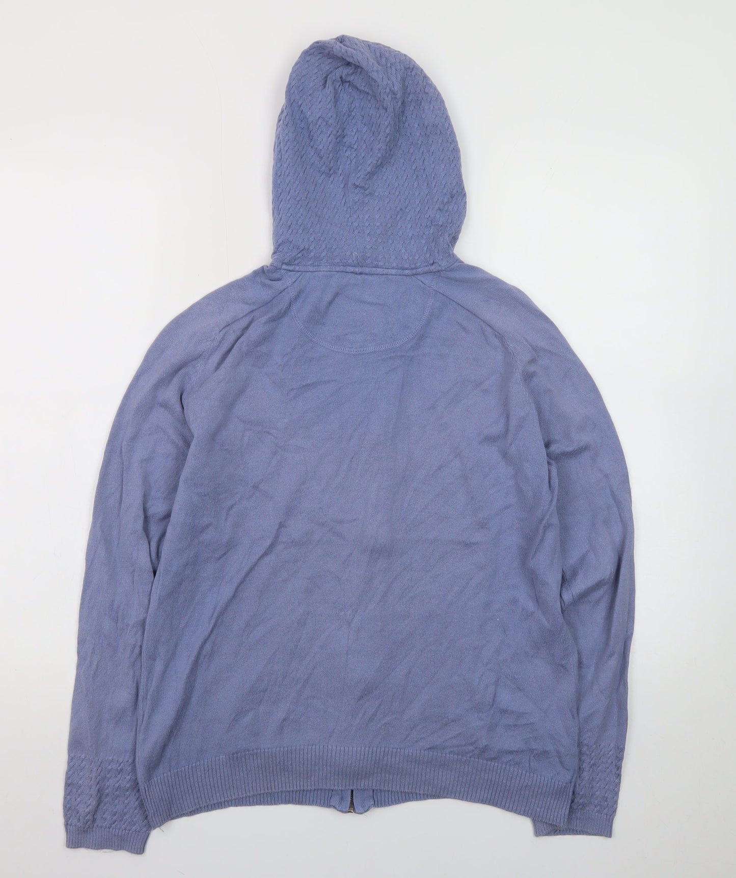 Matalan Women’s Blue Full Zip Hoodie Size 10 Cotton Lined Casual