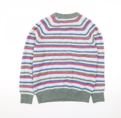Cotton Traders Women’s Multicoloured Striped Knit Jumper XS