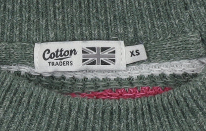 Cotton Traders Women’s Multicoloured Striped Knit Jumper XS