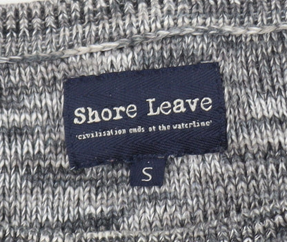 Shore Leave Men's Grey Knit Pullover Jumper Size S