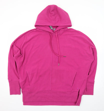 Sweaty Betty Women’s Pink Pullover Hoodie Size L Cotton Blend