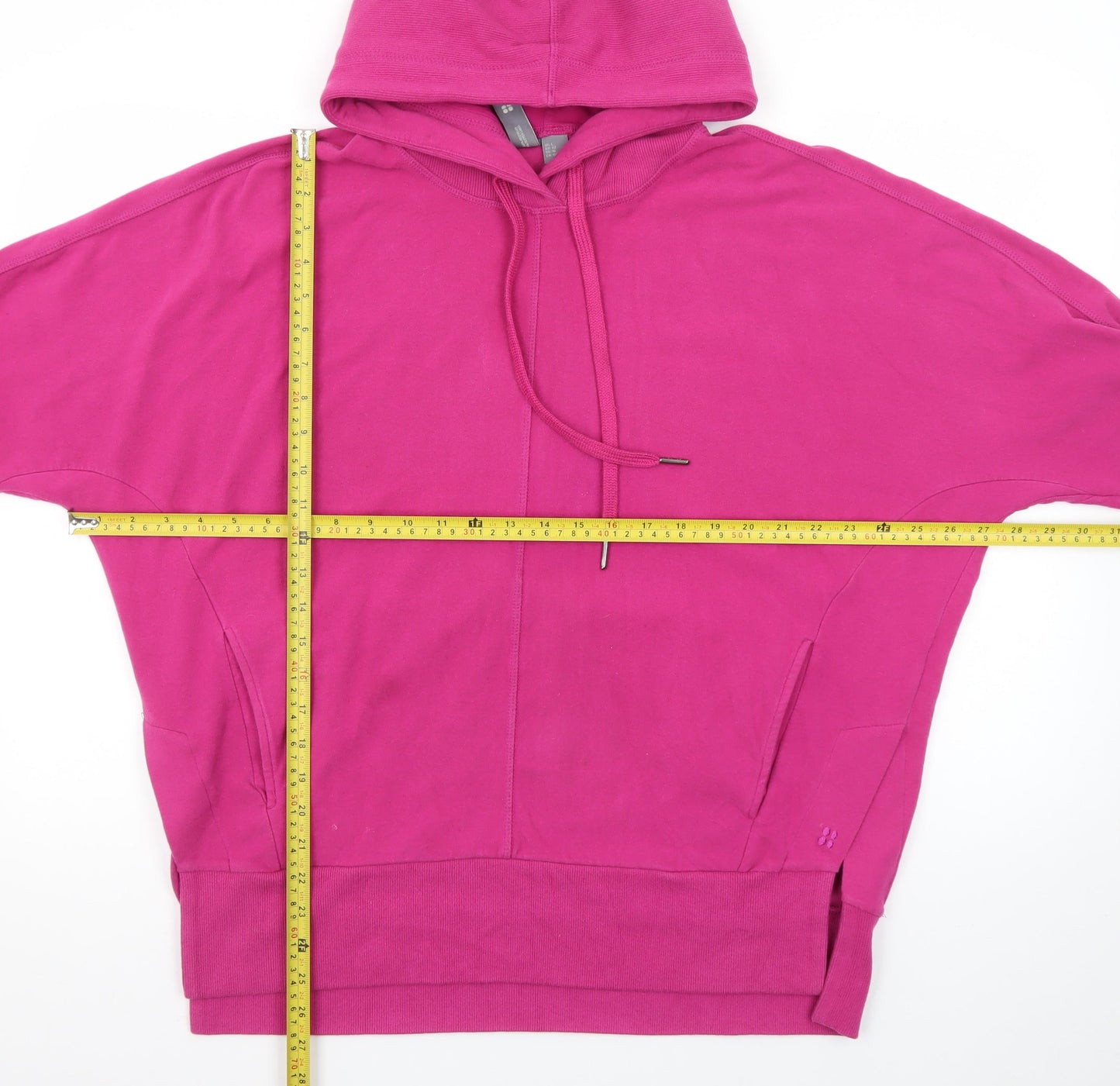 Sweaty Betty Women’s Pink Pullover Hoodie Size L Cotton Blend