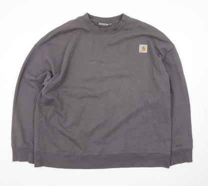 Carhartt Men’s Grey 2XL Crew Neck Pullover Sweatshirt