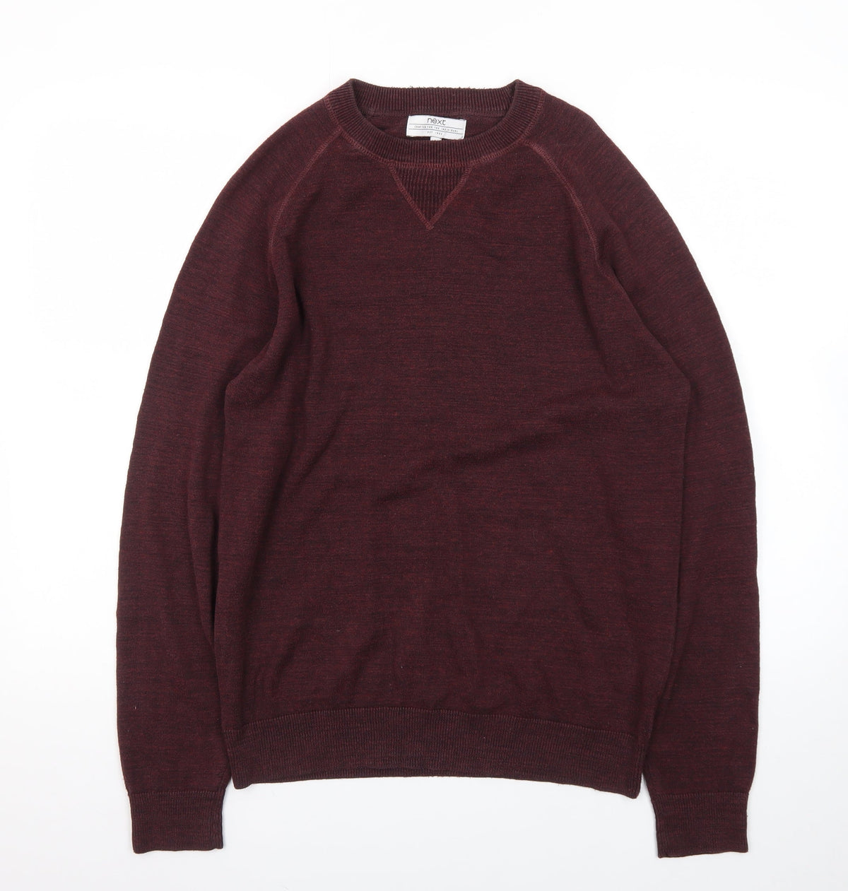 Next Men's Brown Crew Neck Wool Jumper Size M Regular Fit