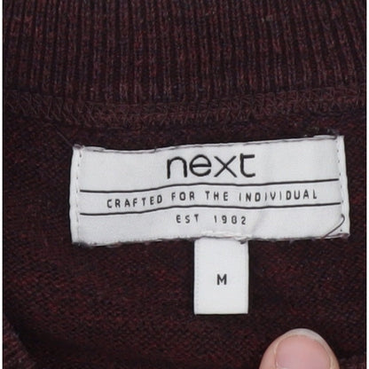 Next Men's Brown Crew Neck Wool Jumper Size M Regular Fit