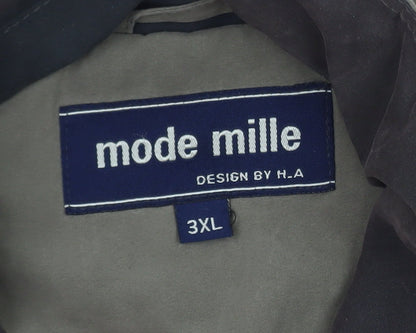 Mode Mille Men's Green 3XL Utility Bodywarmer Waistcoat Outdoor Zip Pockets