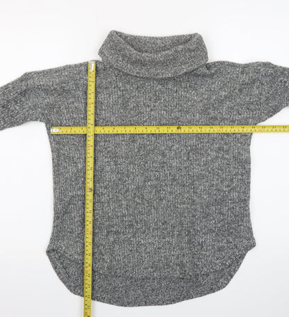 Abercrombie & Fitch Women's Grey Roll Neck Knit Jumper M