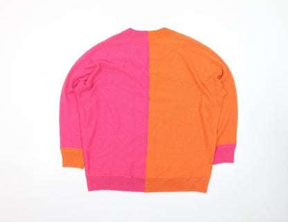 Next Women's Multicoloured Acrylic Pullover Jumper Size 12