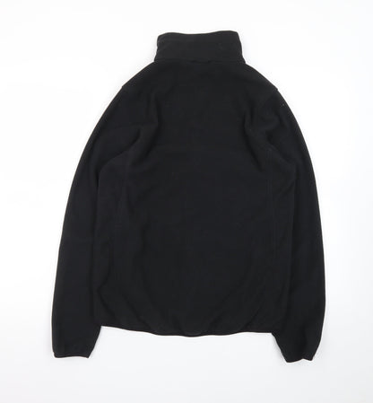 TOG24 Men's Black Fleece Full Zip Jumper M Regular Fit Outdoor