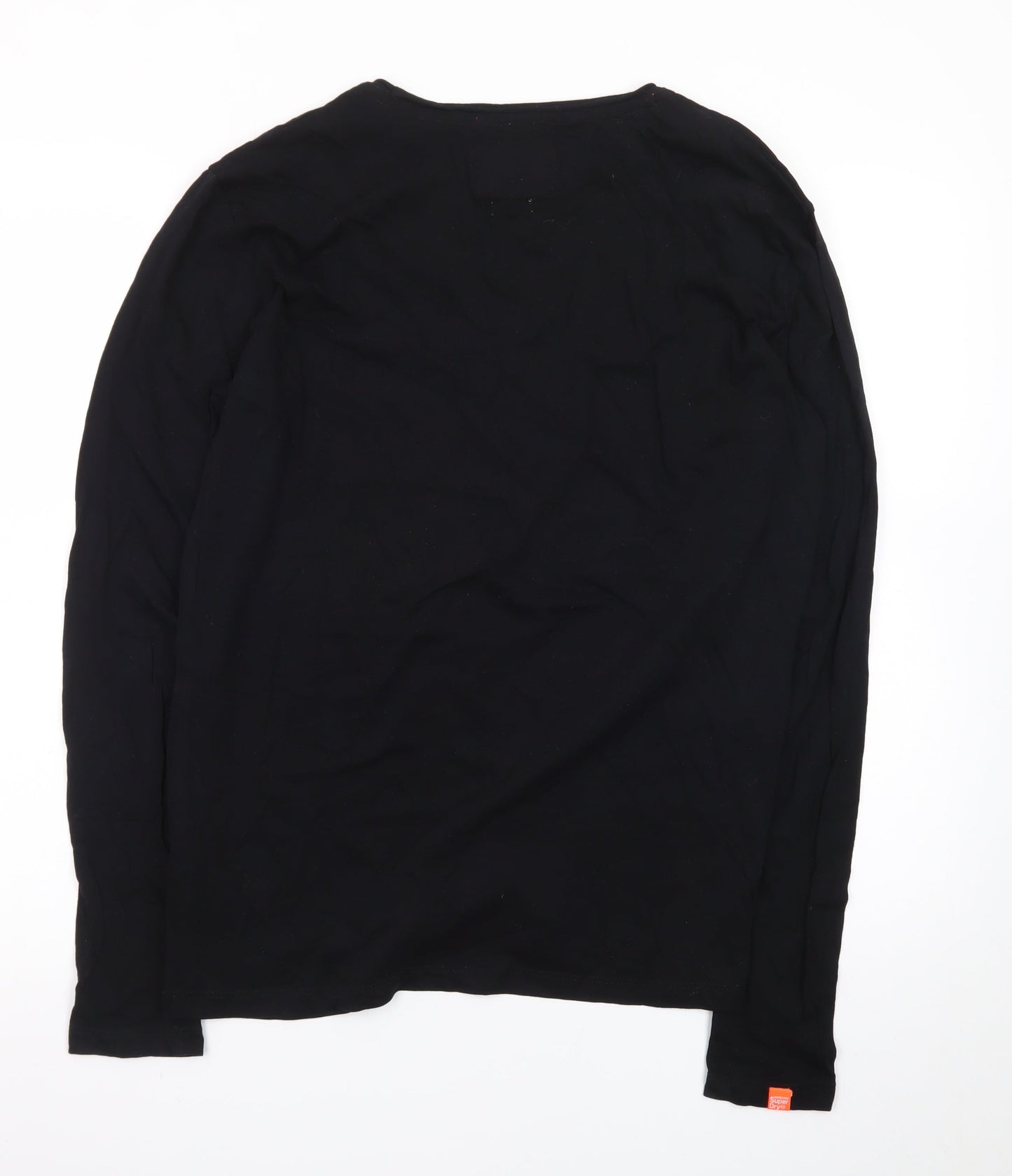 Superdry Mens Black Cotton Pullover Jumper Medium