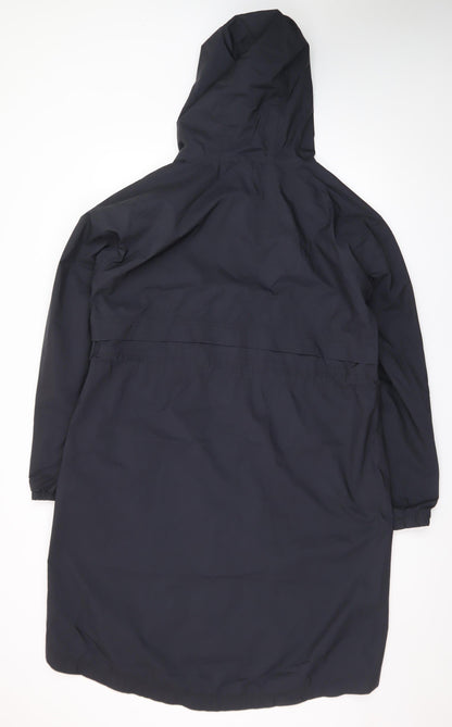 Seasalt Cornwall Blue Waterproof Hooded Rain Coat Jacket UK 42 Unisex