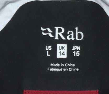 Rab Women's Red Waterproof Hooded Softshell Jacket UK 14