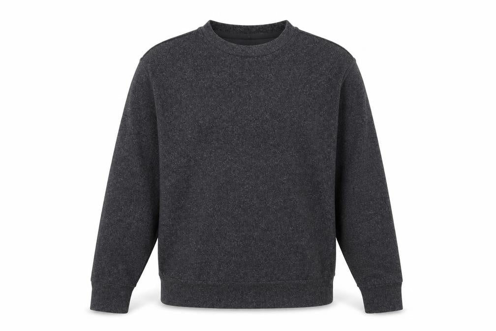 Uniqlo Men Grey Wool Blend Crew Neck Pullover Jumper XS