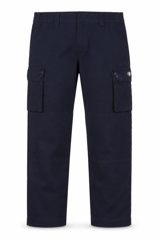 VELTUFF Men's Blue Cargo Work Trousers Size 42S Regular Fit