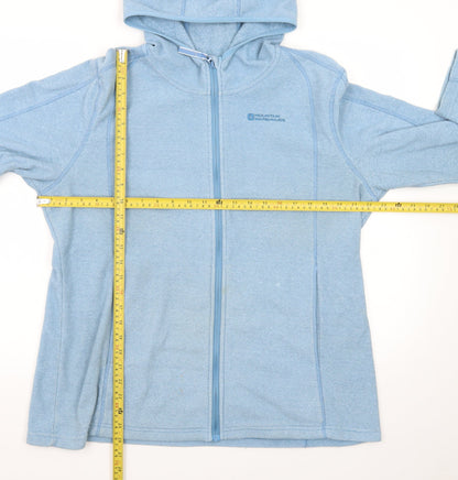 Mountain Warehouse Women Blue Full Zip Hoodie Size 18 Fleece
