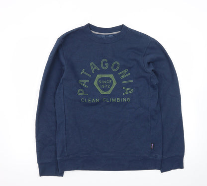 Patagonia Men's Blue XS Pullover Sweatshirt – Clean Climbing Graphic