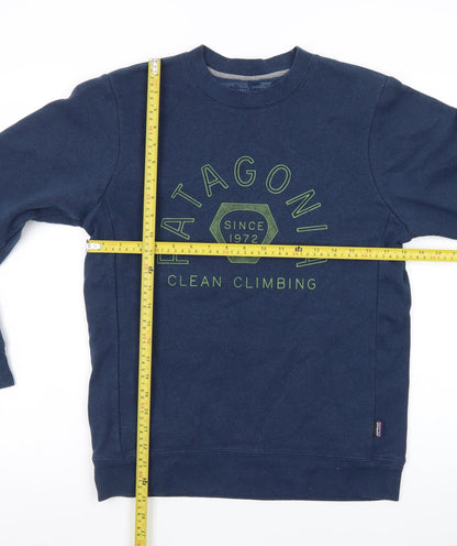 Patagonia Men's Blue XS Pullover Sweatshirt – Clean Climbing Graphic