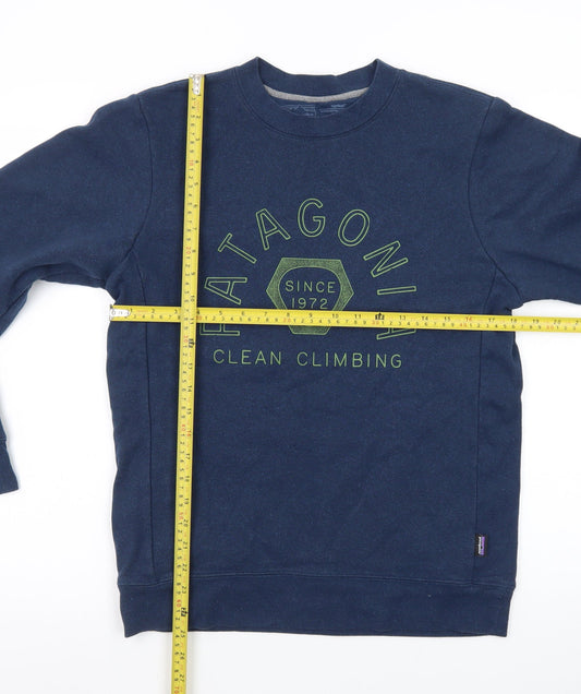 Patagonia Men's Blue XS Pullover Sweatshirt – Clean Climbing Graphic